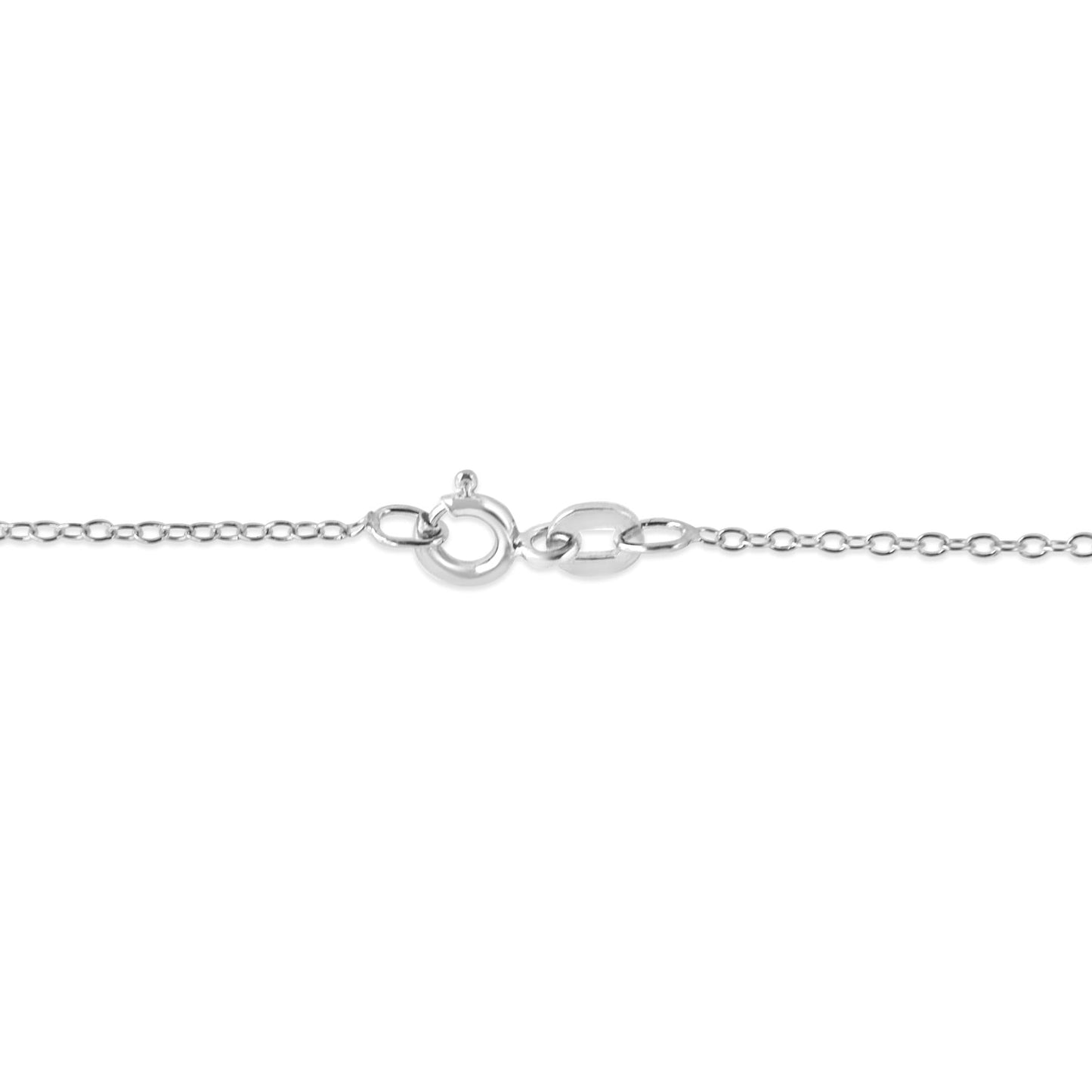 .925 Sterling Silver 1/6 cttw Diamond Cross Pendant Necklace (I-J, I1-I2)-1