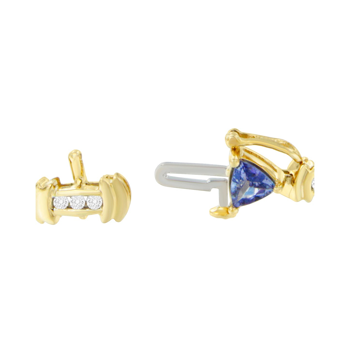 14K Yellow Gold Round-Cut Diamond and Tanzanite Bracelet (5.15 cttw, H-I Color, SI2-I1 Clarity)-2