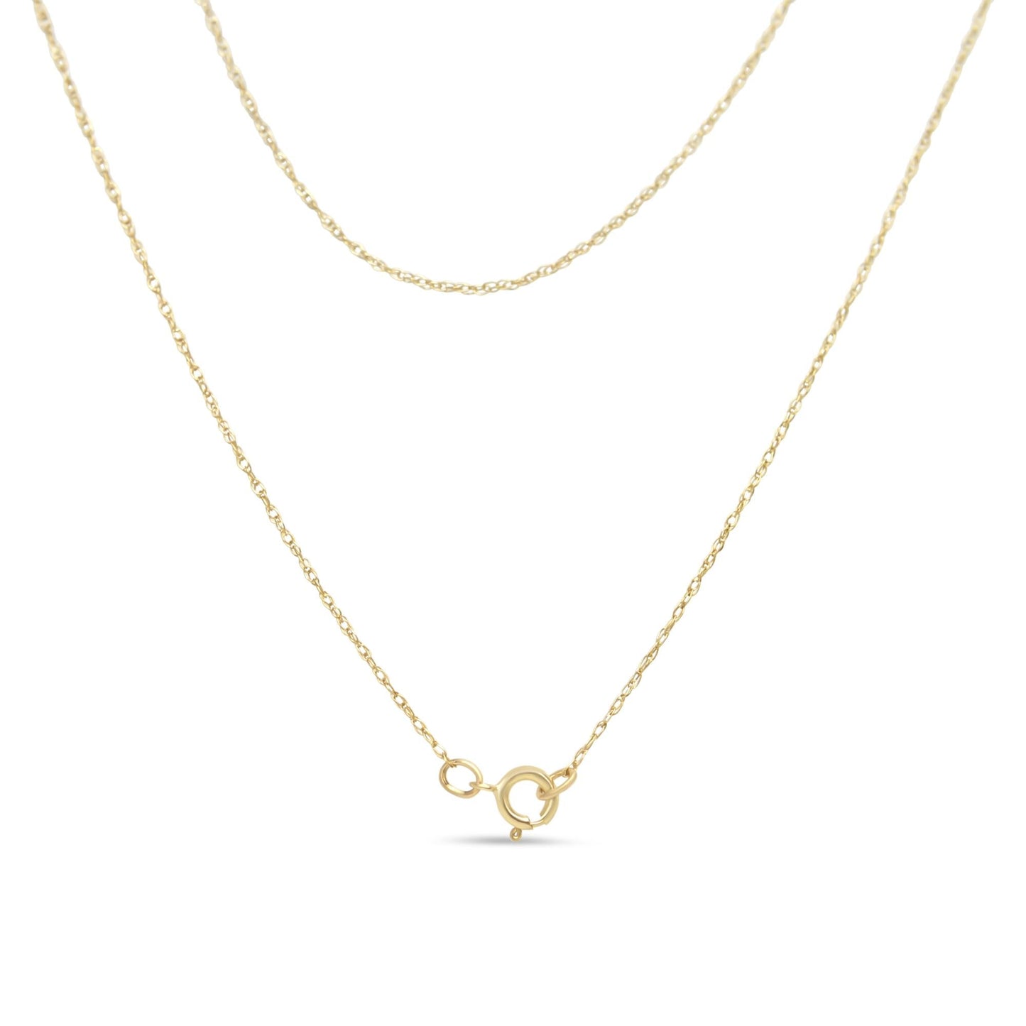 14K Yellow Gold Plated .925 Sterling Silver 1/4 Cttw Round and Baguette-Cut Diamond Composite Heart 18" Pendant Necklace (H-I Color, SI2-I1 Clarity)-2