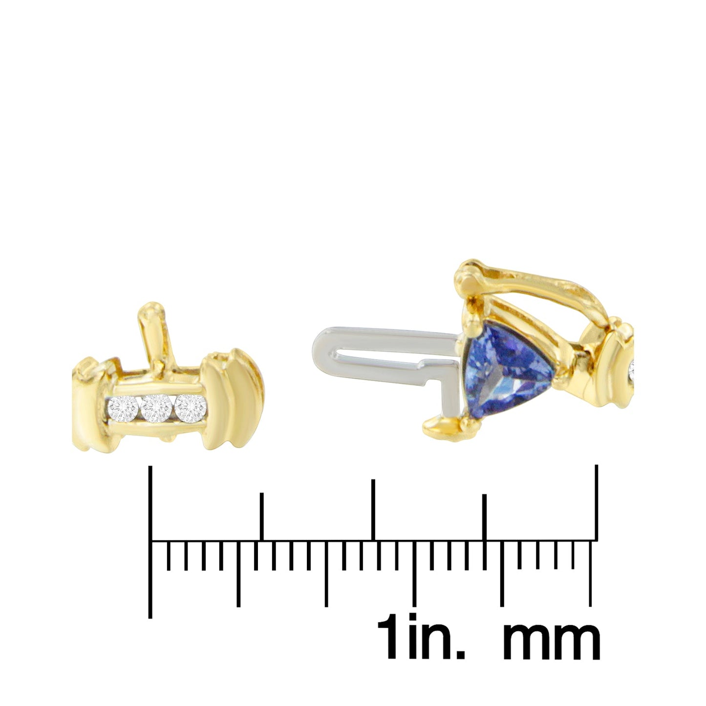 14K Yellow Gold Round-Cut Diamond and Tanzanite Bracelet (5.15 cttw, H-I Color, SI2-I1 Clarity)-3