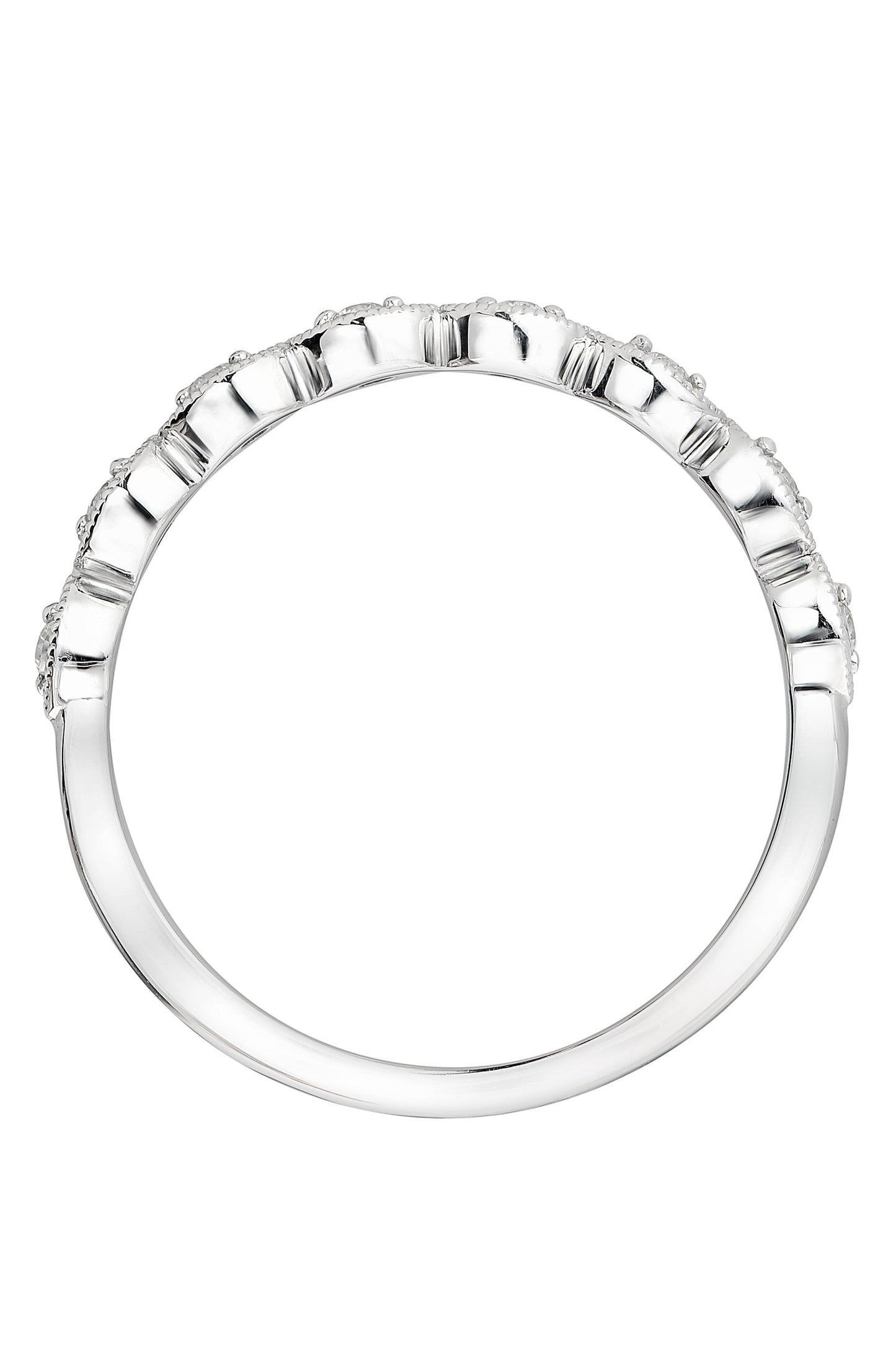 9ct White Gold 0.10ct Diamond Ring-2