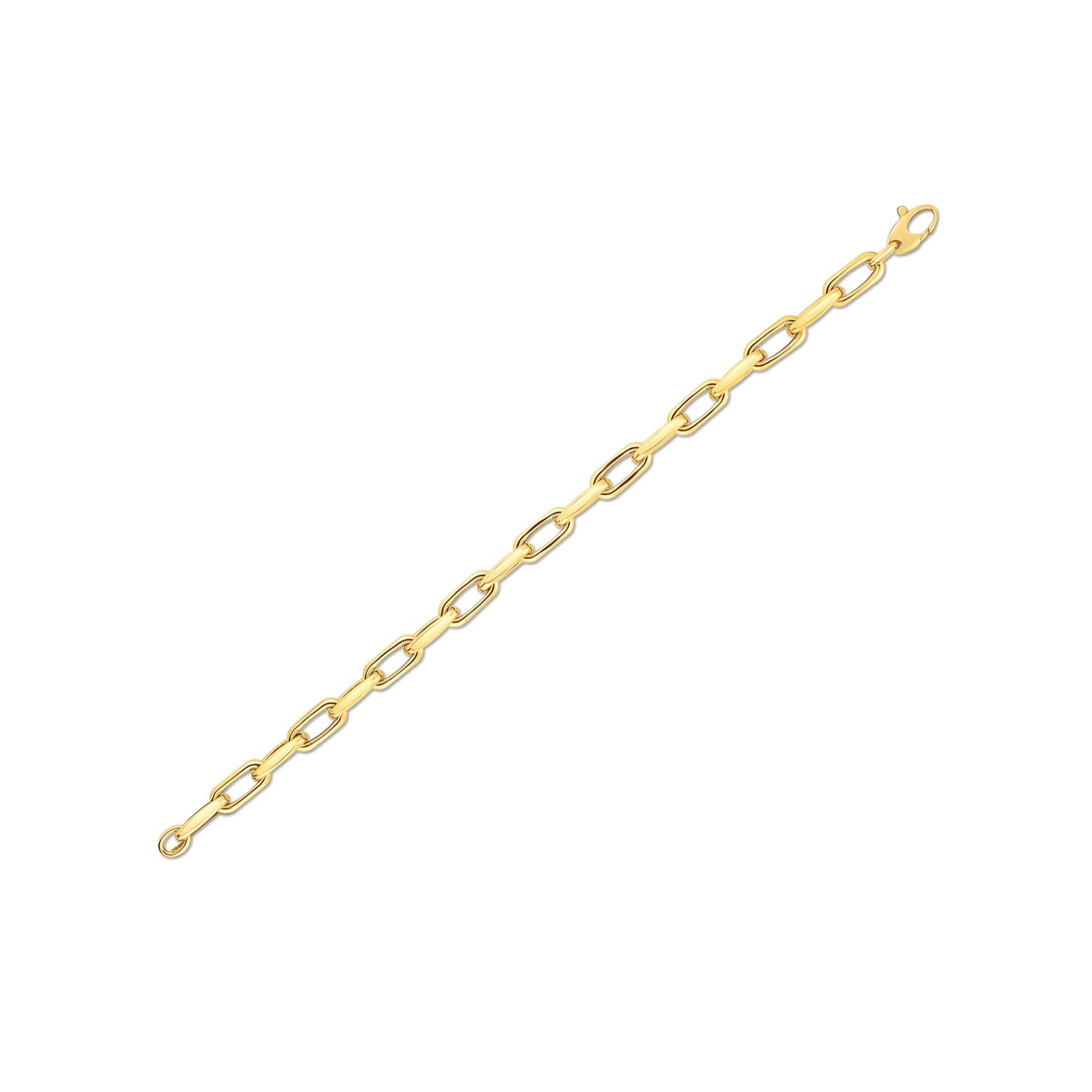 14k Yellow Gold French Cable Link Bracelet (6.00 mm)