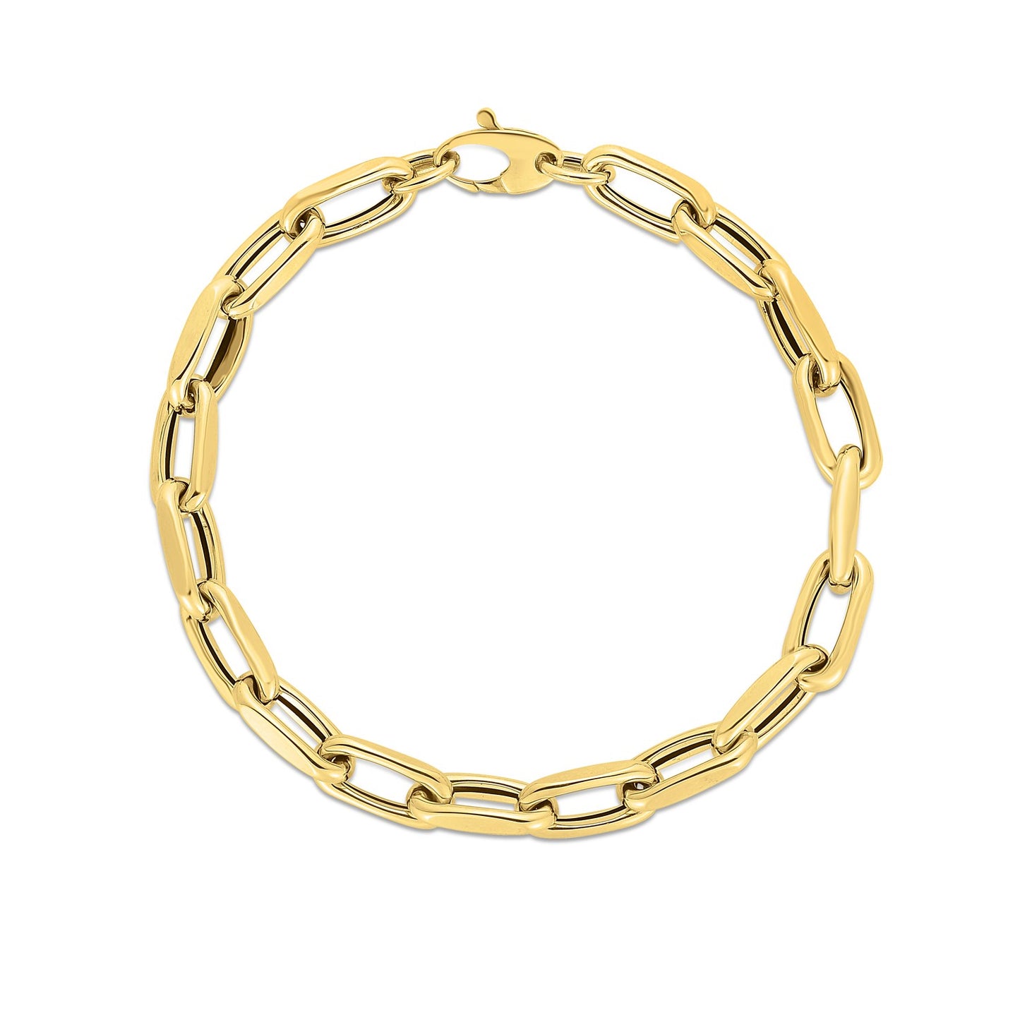14k Yellow Gold French Cable Link Bracelet (6.00 mm)