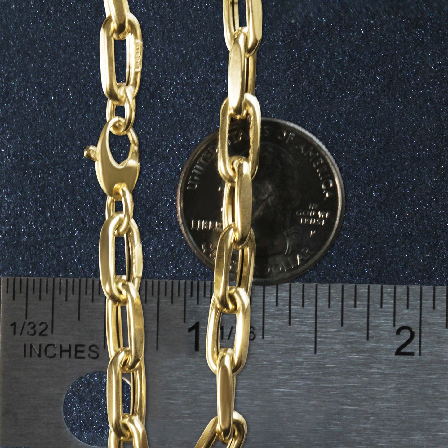 14k Yellow Gold French Cable Link Bracelet (6.00 mm)