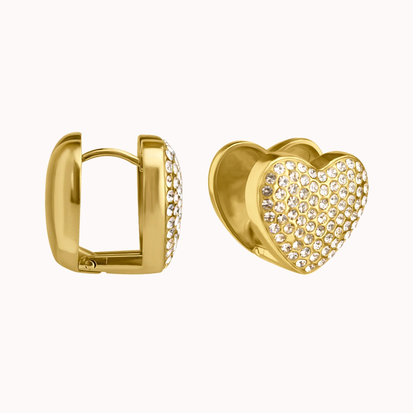 Heather Pavé Heart Earrings-0