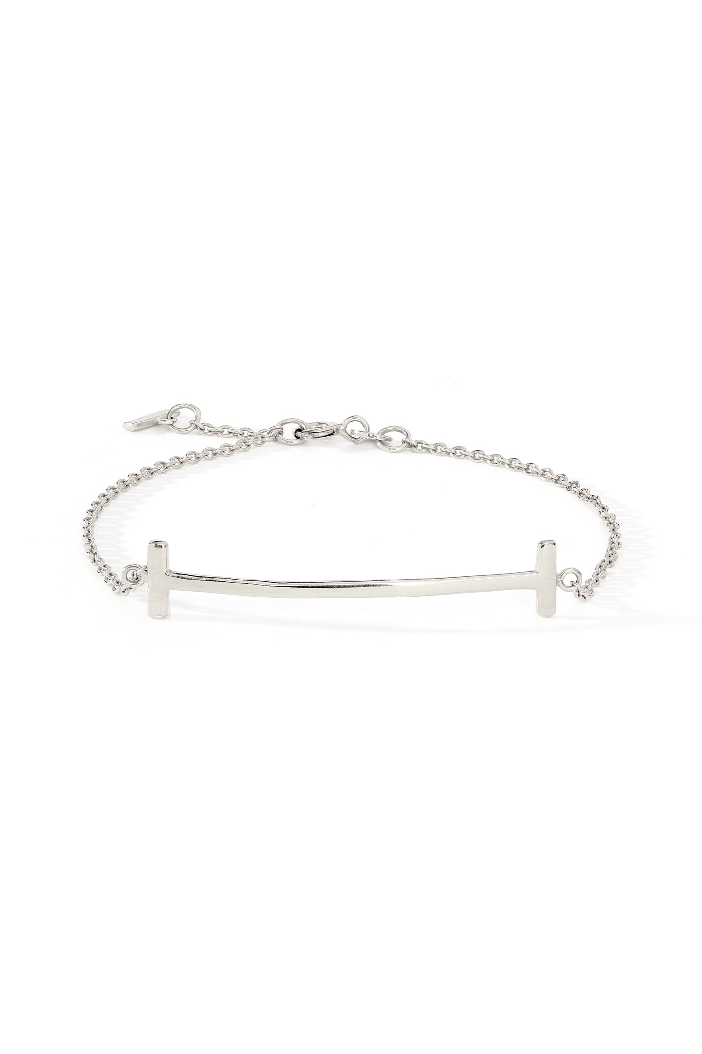 Sterling Silver T Bar Bracelet-4