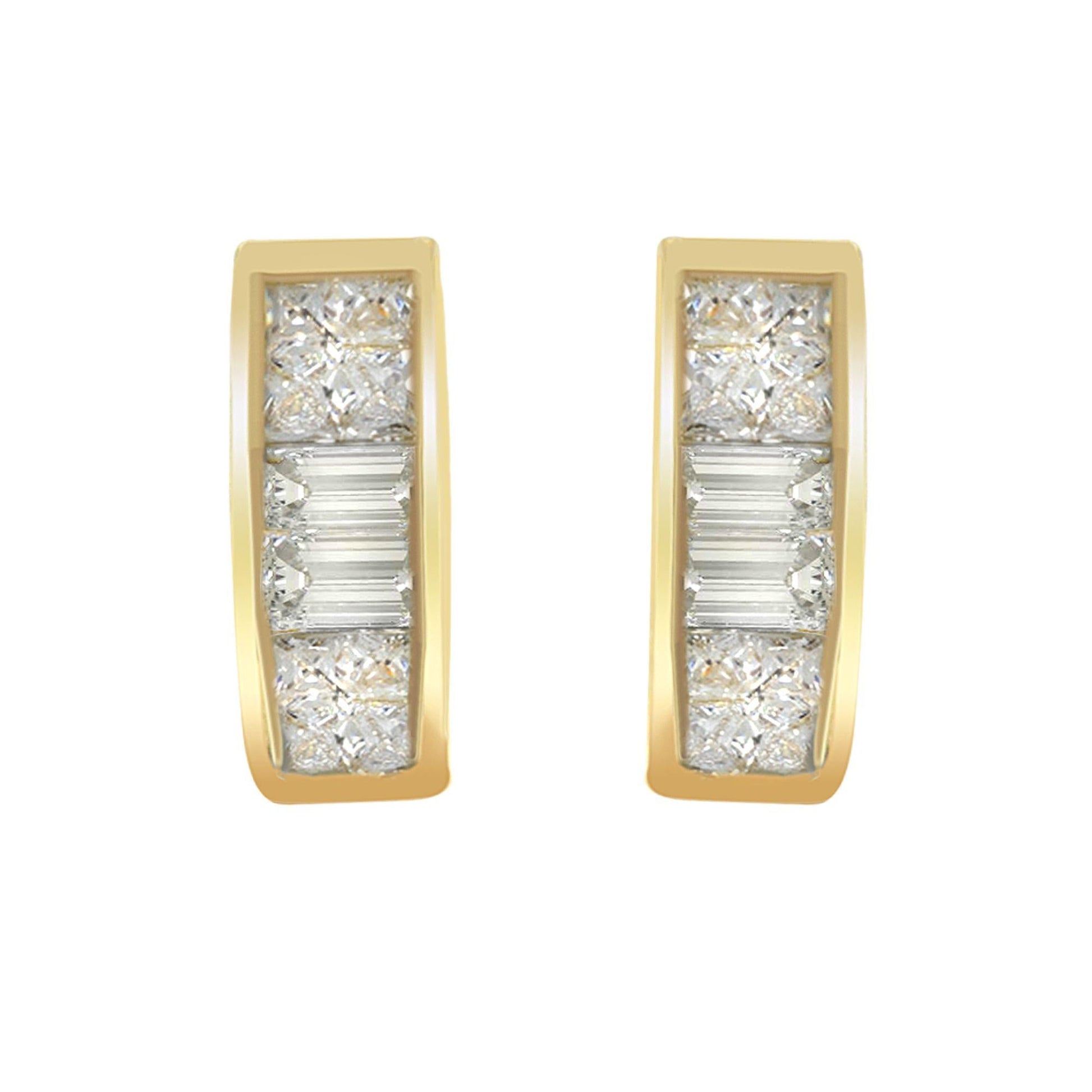 14k Yellow Gold 1/4ct TDW Diamond Earrings (H-I, SI1-SI2)-0