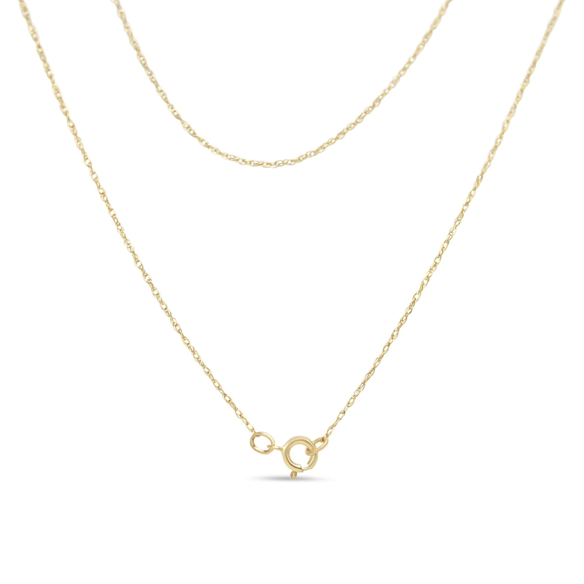 14K Yellow Gold Plated .925 Sterling Silver 1/4 Cttw Round and Baguette-Cut Diamond Composite Heart 18" Pendant Necklace (H-I Color, SI2-I1 Clarity)-2