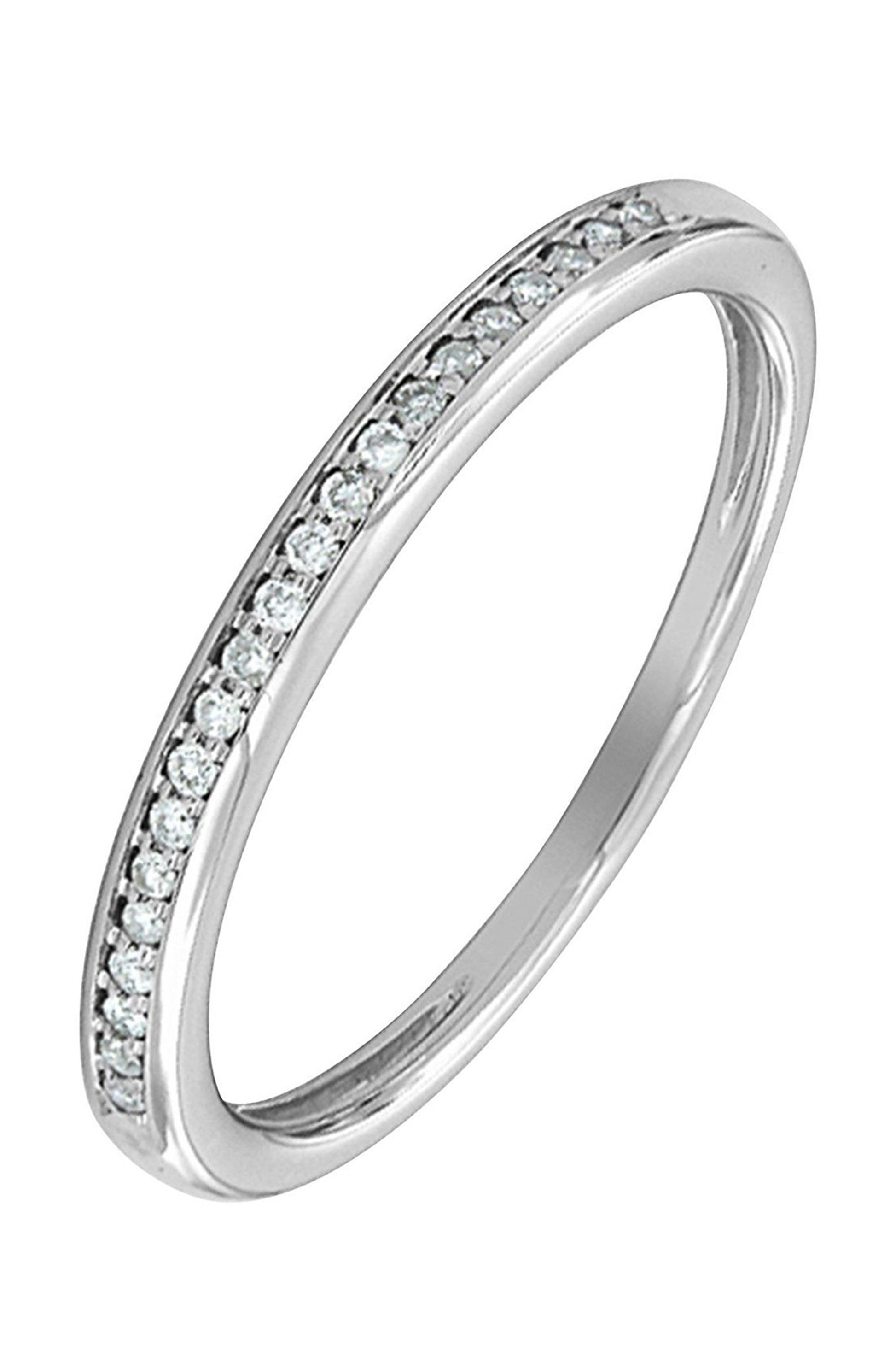 9ct White Gold Diamond Eternity Ring-0