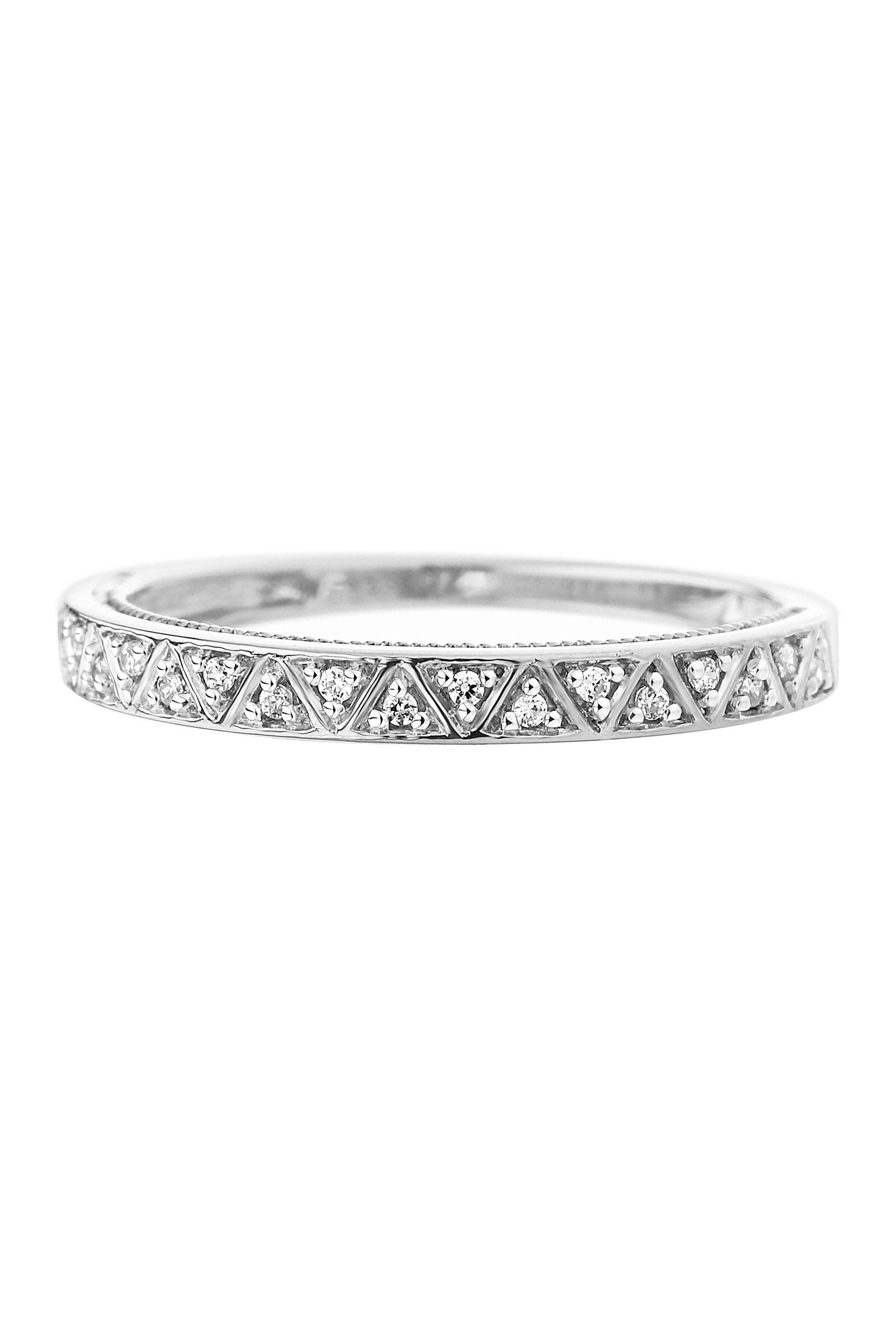 9ct White Gold Diamond Ring-1