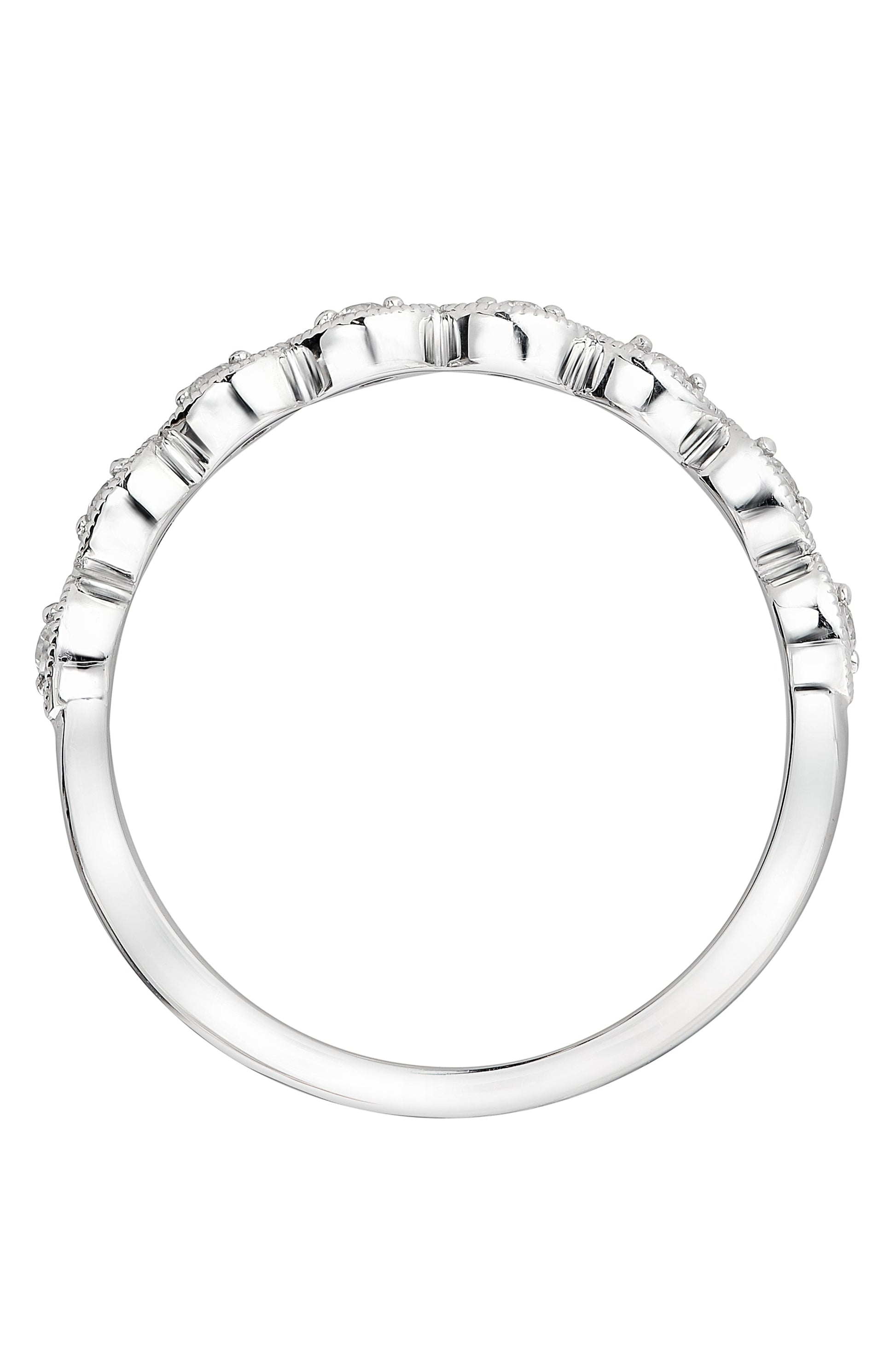 9ct White Gold 0.10ct Diamond Ring-2